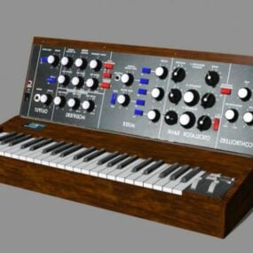 Mini Organ Synthesizer Instrument 3d model