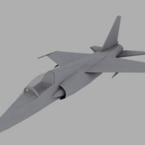 3д модель военного самолета Super Sonic