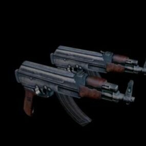Weapon Machine Gun Mitra 3d model