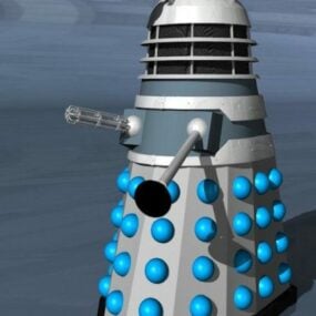 Mô hình 3d cỗ máy thời gian Dalek