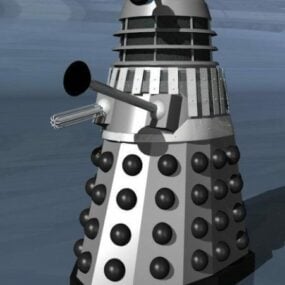 Dalek Time Machine Grey 3d μοντέλο