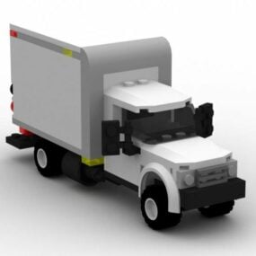 Mô hình xe tải hộp mô-đun 3d