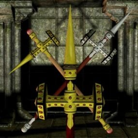 Colossal War Hammer Weapon 3D-malli