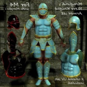 Knight Armor Character 3d-model