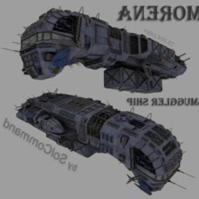 Vaisseau spatial Scifi Ship Smuggler modèle 3D