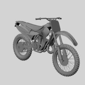 Model 3D motocykla w sportowym stylu