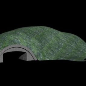 산 터널 도로 3d 모델