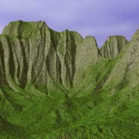 Mountain Valley Landscape 3d model
