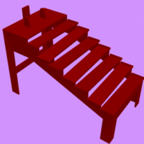 Toy Mousetrap Game Stair 3d model