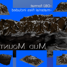 Model 3D krajobrazu gór błotnych