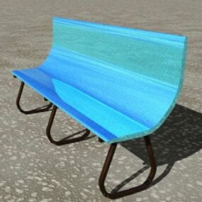 Outdoor Plastic Seat 3d model