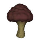 Красное грибное дерево