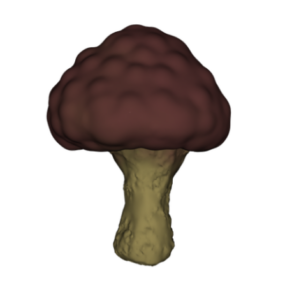 Red Mushroom Tree 3d-malli