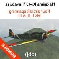 Modello 43D dell'aereo da caccia Nakajima Ki3