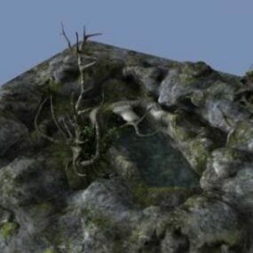Mô hình 3d hồ đá tự nhiên