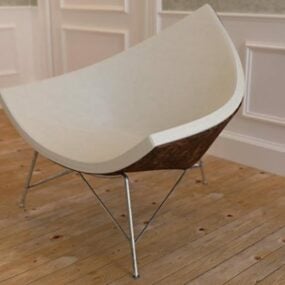 Modelo 3d de móveis de modernismo de cadeira de coco