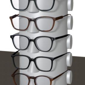 Nerd Fashion Glasses 3d model