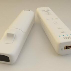 Nintendo-gameconsole Wii-afstandsbediening 3D-model