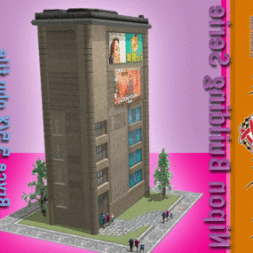 Nippon Game Building 3d model