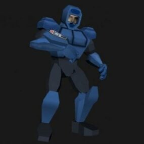 Noah Armor Cartoon Character 3d model
