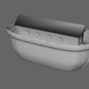 نموذج قارب صيد شراعي للنقل البحري ثلاثي الأبعاد
