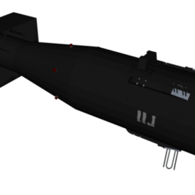 Modello 3d dell'arma bomba atomica