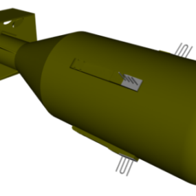 Modello 3d della bomba atomica