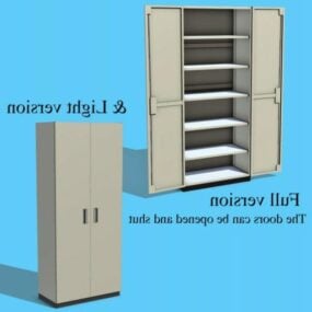 带两个抽屉的小柜子家具3d模型