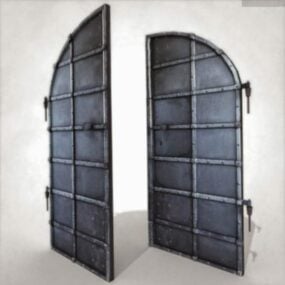 3D model ocelových dveří suterénu