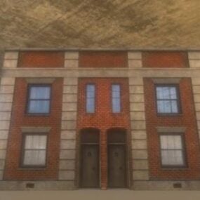 Old Housing City Building 3d-modell