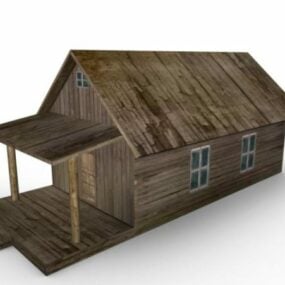 Wooden Farm House 3d model