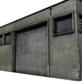 Old Industrial Building House 3d model
