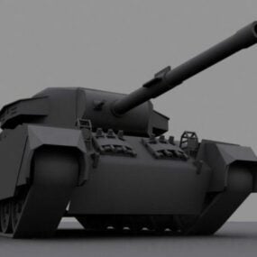Concept de char de combat principal modèle 3D