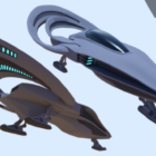 Futuristic Spaceship Fighter Class