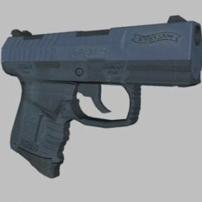 P99c Käsiase Weapon 3D-malli