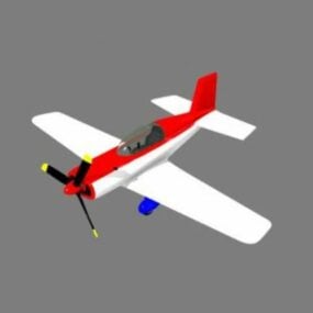 מדחף ספורט מטוס צעצוע דגם תלת מימד