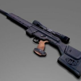 Psg1 Machine Gun 3d-modell