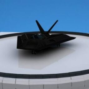 โมเดล 3 มิติเครื่องบินรบอวกาศอาวุธแห่งอนาคต