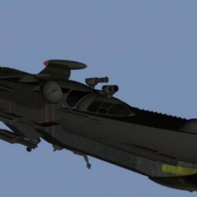 Merchant Futuristic Spaceship 3d model