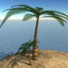 Lowpoly Тропическая пальма