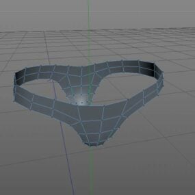 Forme de base de pantalon de mode modèle 3D