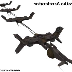 Fighter Accelerator ruimtevaartuig 3D-model