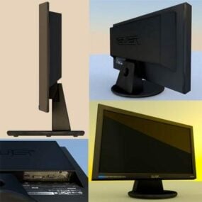 Thick Monitor Pc Lcd Gadget 3d model