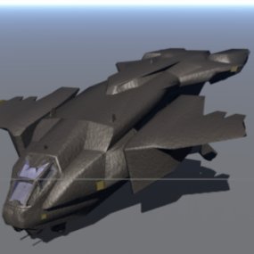 Modelo 3d da nave espacial Halo