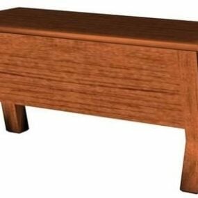Mueble lateral estilo elegante modelo 3d