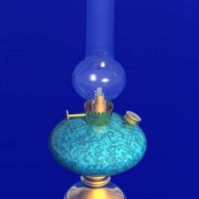 Vintage Small Oil Lamp 3d model