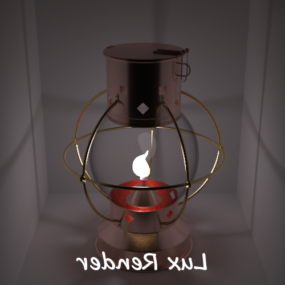 Ceiling Lamp With Small Bulb 3d model