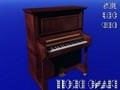Wooden Upright Piano 3d model