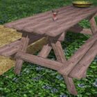 Picnic Bench Red Wood