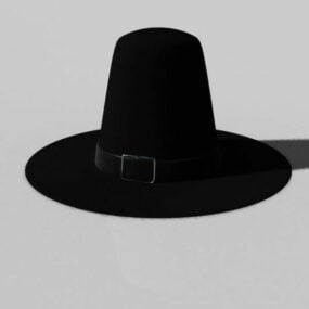 Sombrero de bruja peregrina modelo 3d